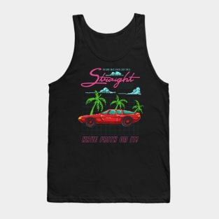 illustration retro 80 s car pixel Tank Top